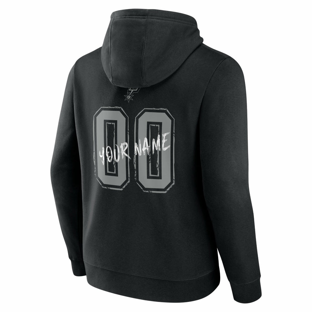 San Antonio Spurs Hustle Custom Pullover Hoodie Black - NBA
