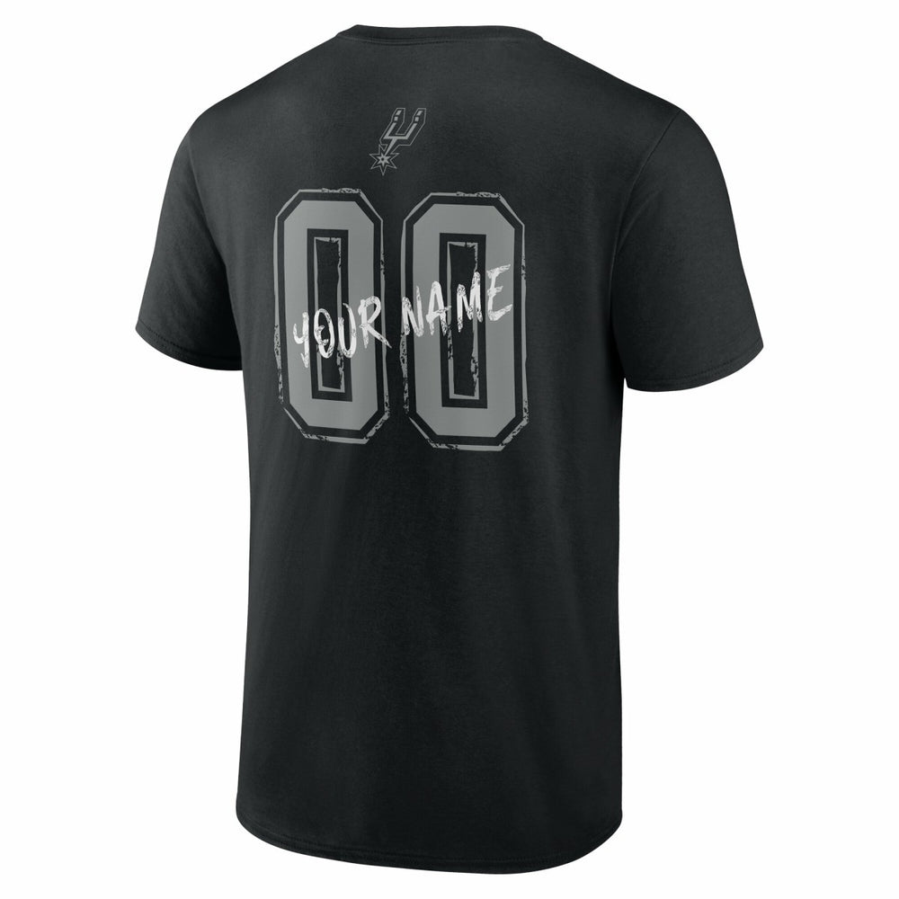 San Antonio Spurs Hustle Custom T-Shirt Black - NBA