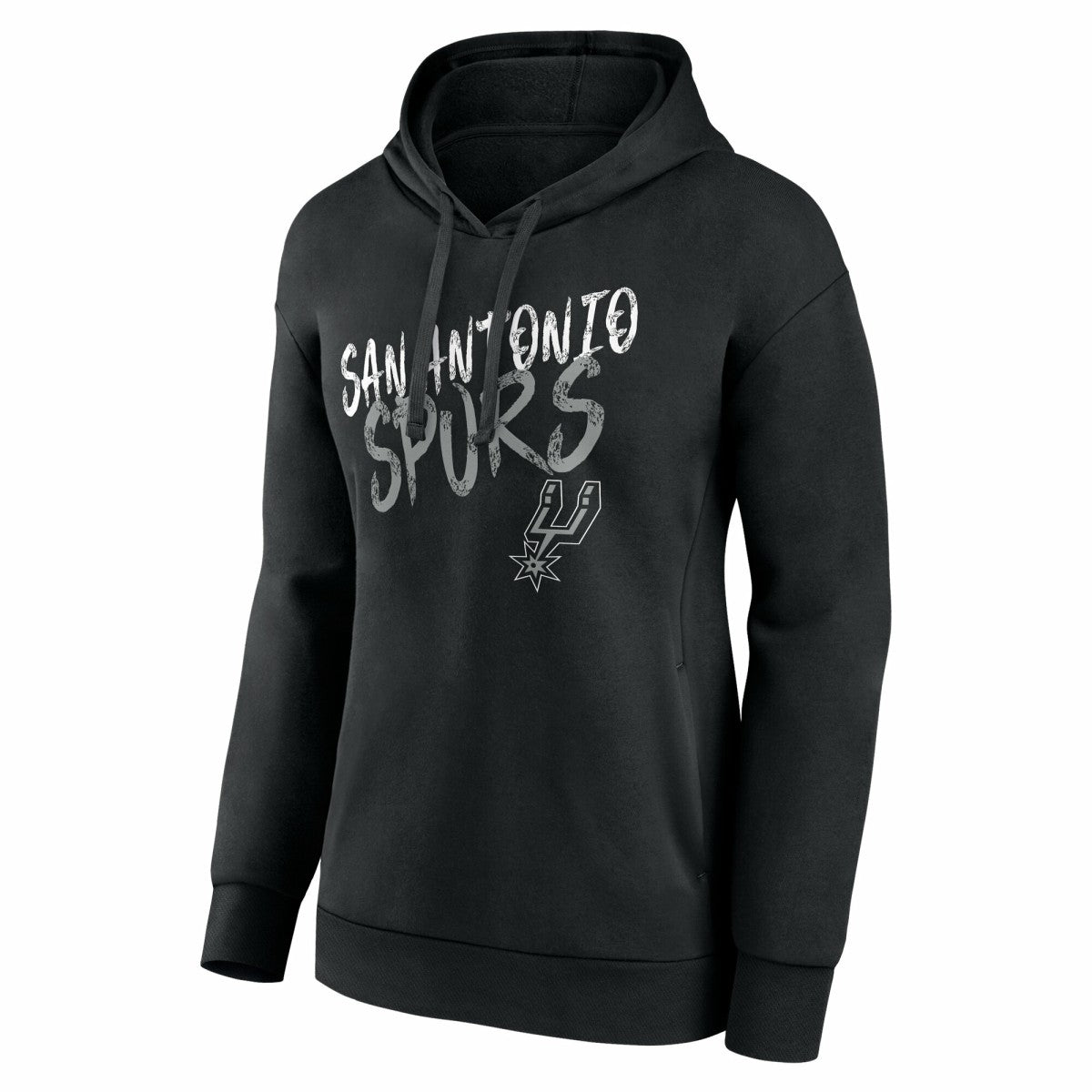 San Antonio Spurs Women's Hustle Custom Pullover Hoodie Black - NBA