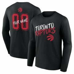 Toronto Raptors Hustle Custom Long Sleeve T-Shirt Black - NBA