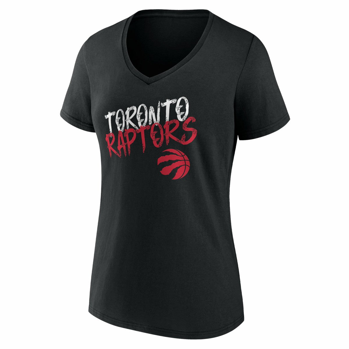 Toronto Raptors Women's Hustle Custom V-Neck T-Shirt Black - NBA