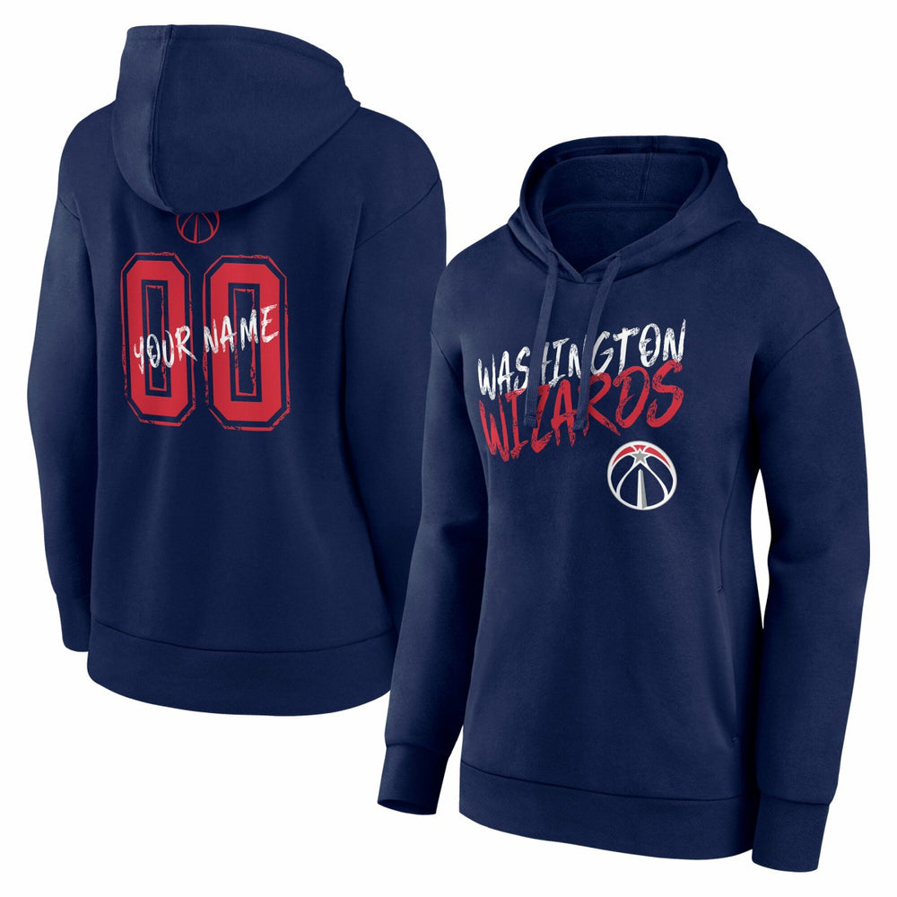Washington Wizards Women's Hustle Custom Pullover Hoodie Navy - NBA