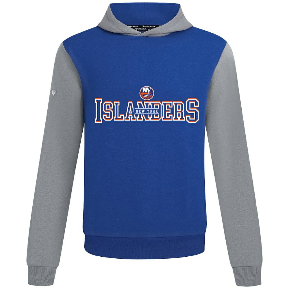 New York Islanders Levelwear Ultimate Journey Pullover Hoodie - Royal/Gray - NHL