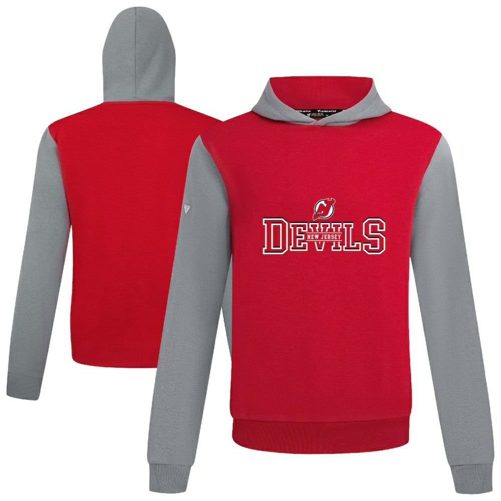 New Jersey Devils Levelwear Ultimate Journey Pullover Hoodie - Red/Gray - NHL