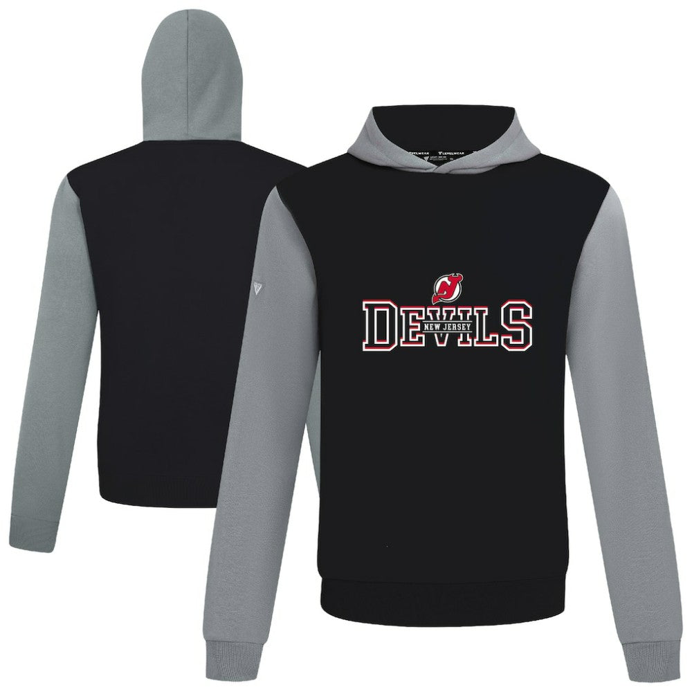 New Jersey Devils Levelwear Ultimate Journey Pullover Hoodie - Black/Gray - NHL