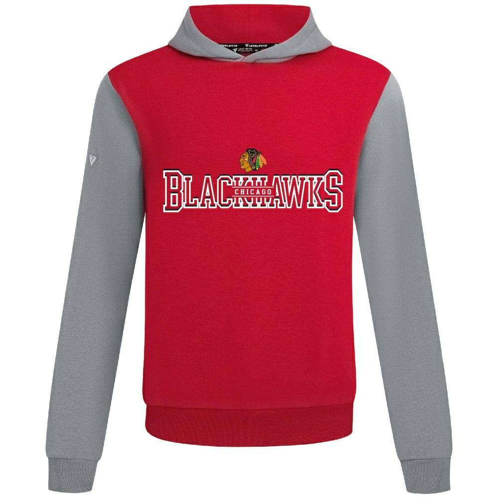 Chicago Blackhawks Levelwear Ultimate Journey Pullover Hoodie - Red/Gray - NHL