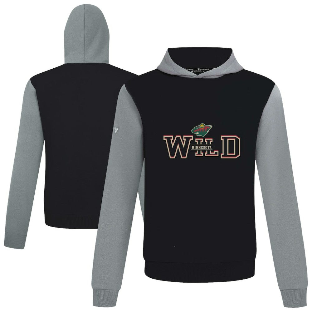 Minnesota Wild Levelwear Ultimate Journey Pullover Hoodie - Black/Gray - NHL