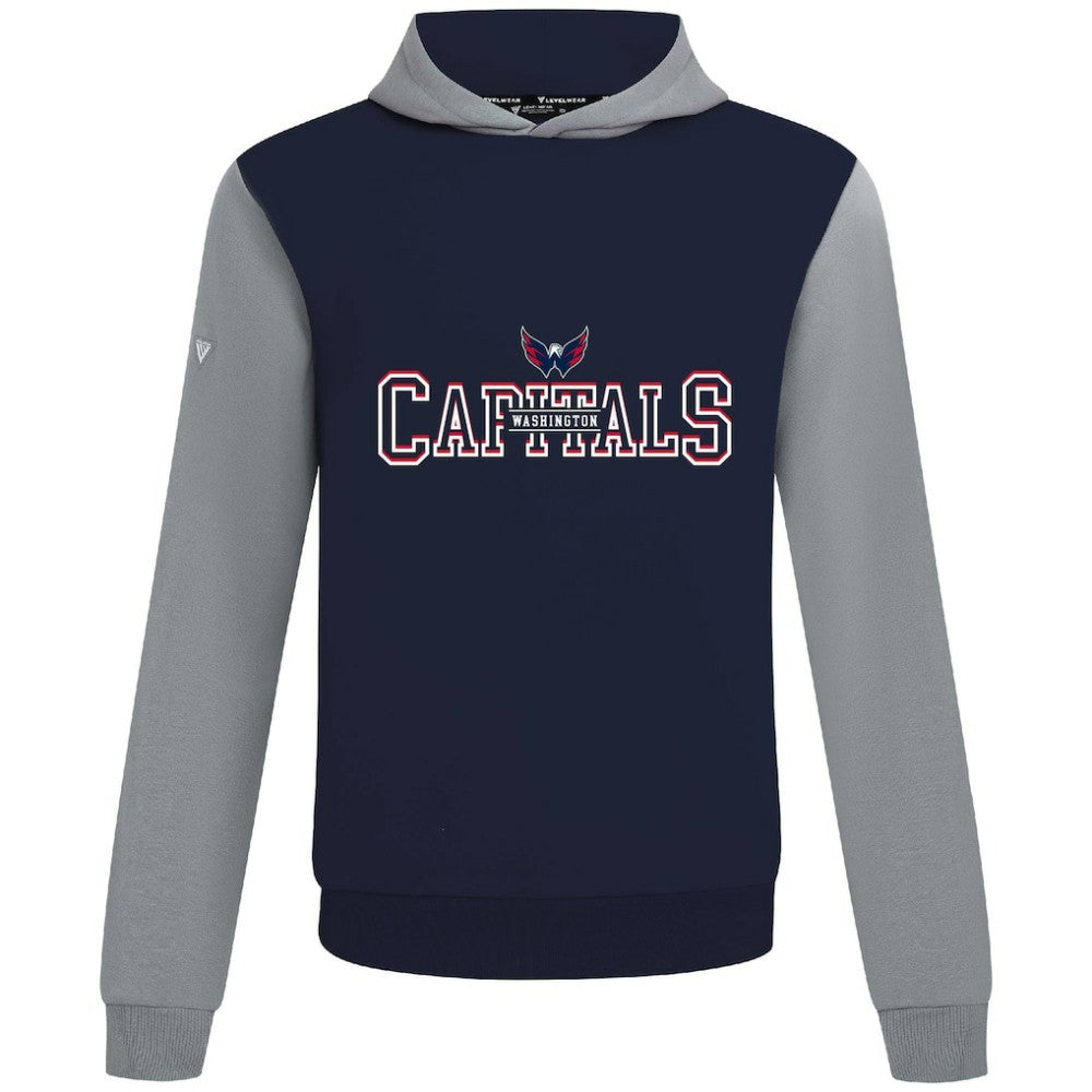 Washington Capitals Levelwear Ultimate Journey Pullover Hoodie - Navy/Gray - NHL