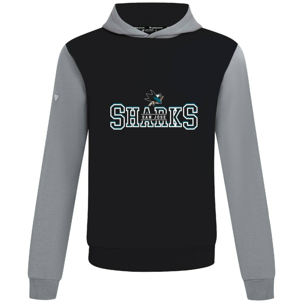 San Jose Sharks Levelwear Ultimate Journey Pullover Hoodie - Black/Gray - NHL