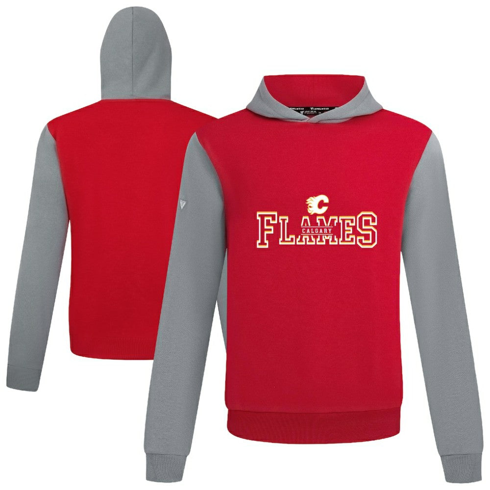 Calgary Flames Levelwear Ultimate Journey Pullover Hoodie - Red/Gray - NHL
