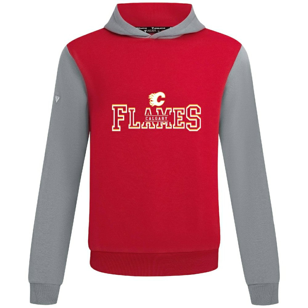 Calgary Flames Levelwear Ultimate Journey Pullover Hoodie - Red/Gray - NHL