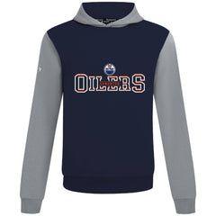 Edmonton Oilers Levelwear Ultimate Journey Pullover Hoodie - Navy/Gray - NHL