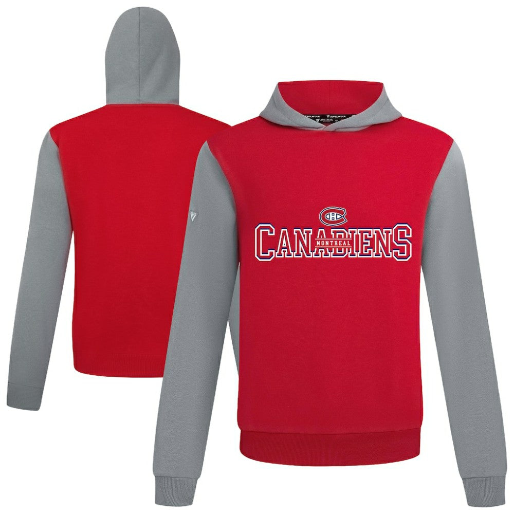 Montreal Canadiens Levelwear Ultimate Journey Pullover Hoodie - Red/Gray - NHL