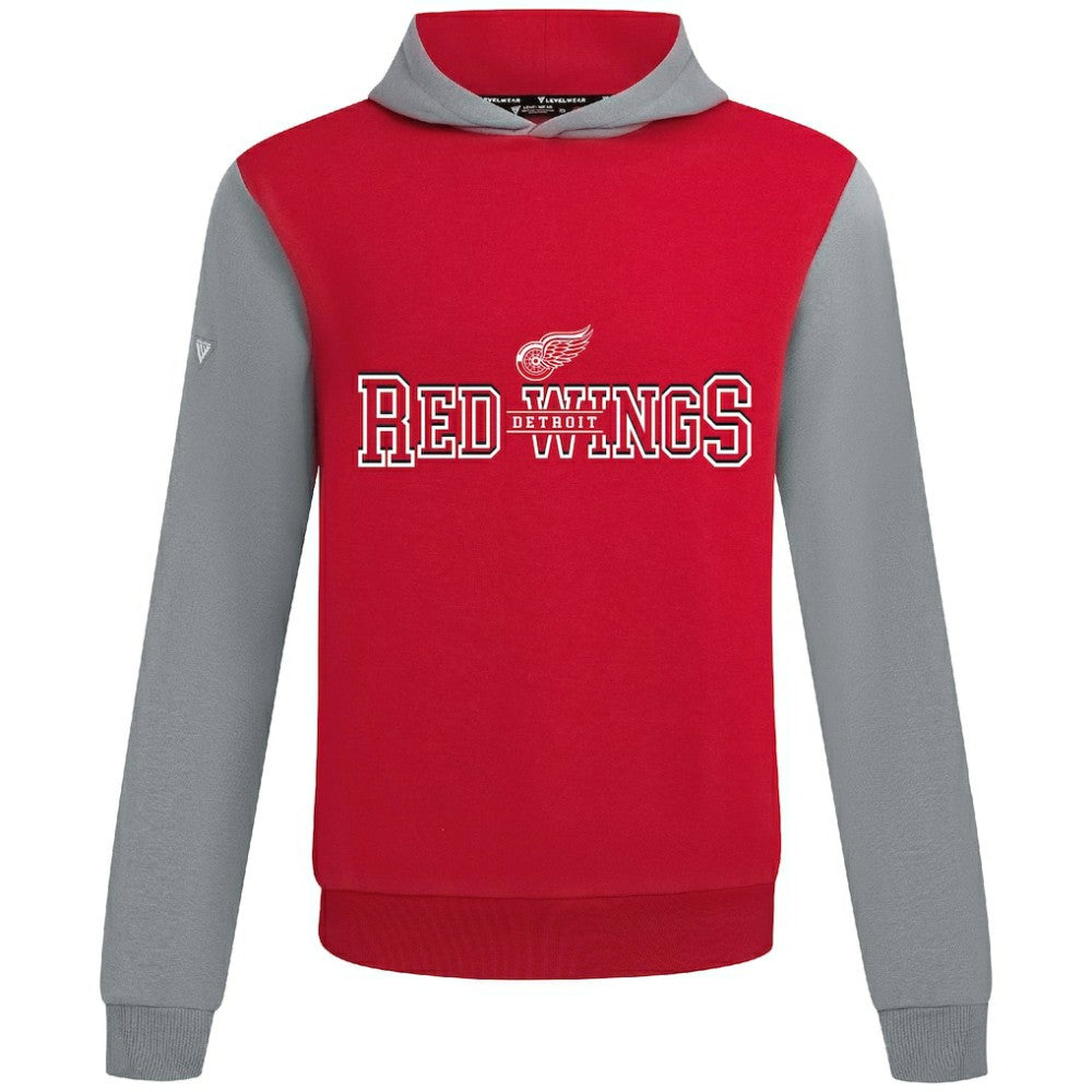 Detroit Red Wings Levelwear Ultimate Journey Pullover Hoodie - Red/Gray - NHL