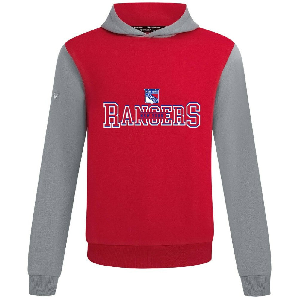 New York Rangers Levelwear Ultimate Journey Pullover Hoodie - Red/Gray - NHL