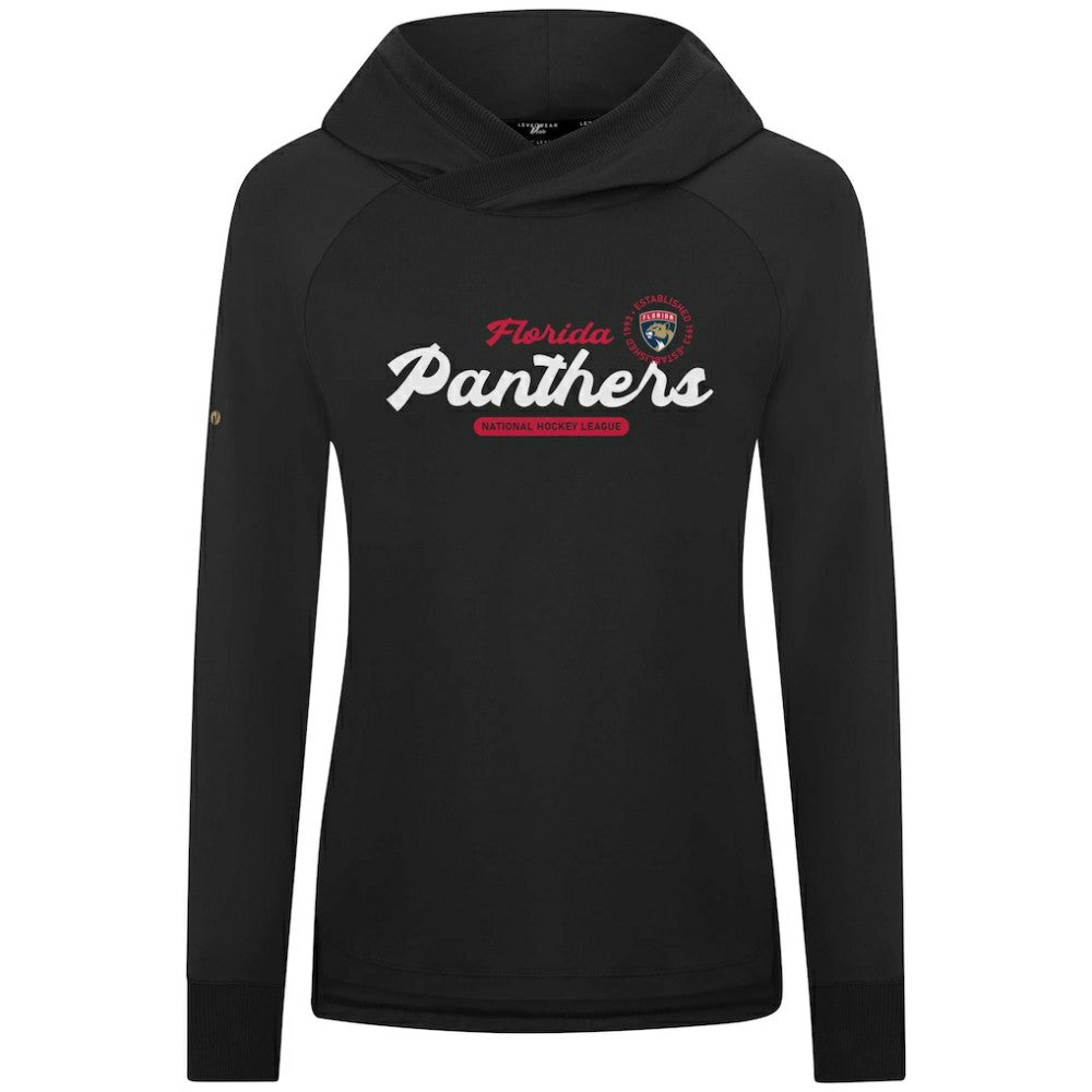 Florida Panthers Levelwear Women's Slender Monument Raglan Pullover Hoodie - Black - NHL
