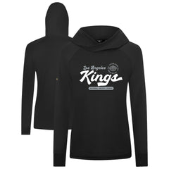 Los Angeles Kings Levelwear Women's Slender Monument Raglan Pullover Hoodie - Black - NHL