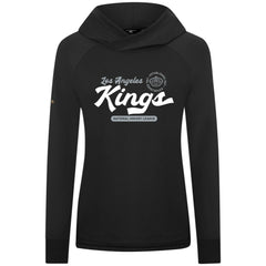 Los Angeles Kings Levelwear Women's Slender Monument Raglan Pullover Hoodie - Black - NHL