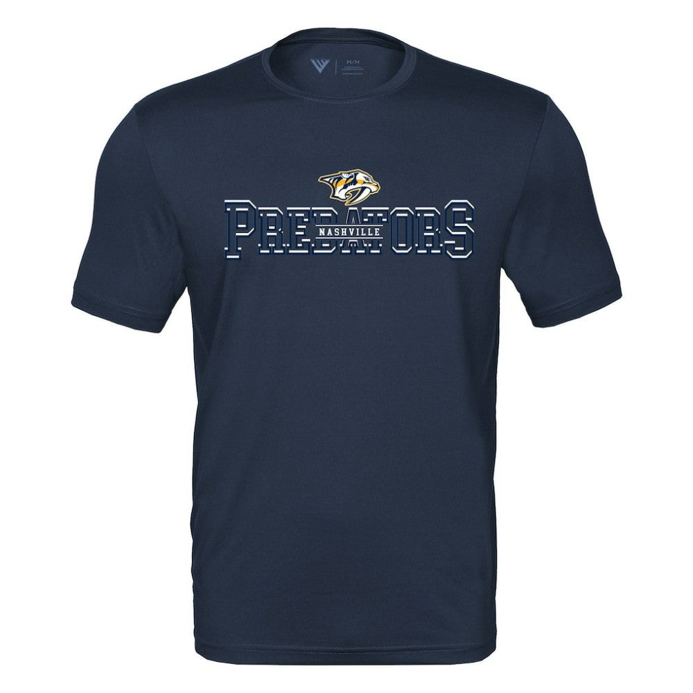 Nashville Predators Levelwear Anthem Journey Performance T-Shirt - Navy - NHL