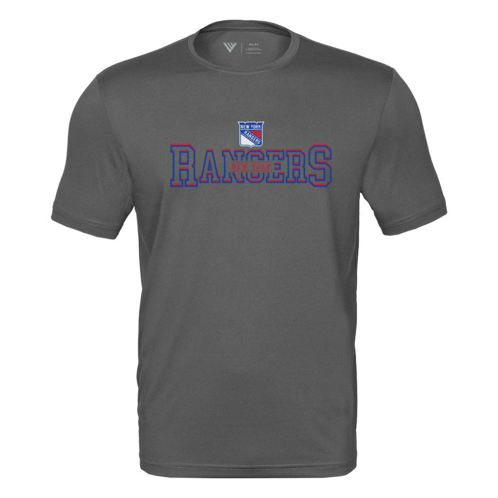 New York Rangers Levelwear Anthem Journey Performance T-Shirt - Charcoal - NHL