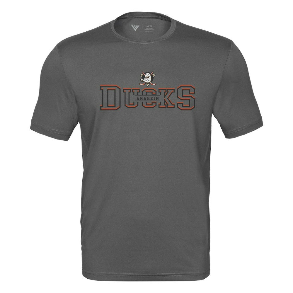 Anaheim Ducks Levelwear Anthem Journey Performance T-Shirt - Charcoal - NHL