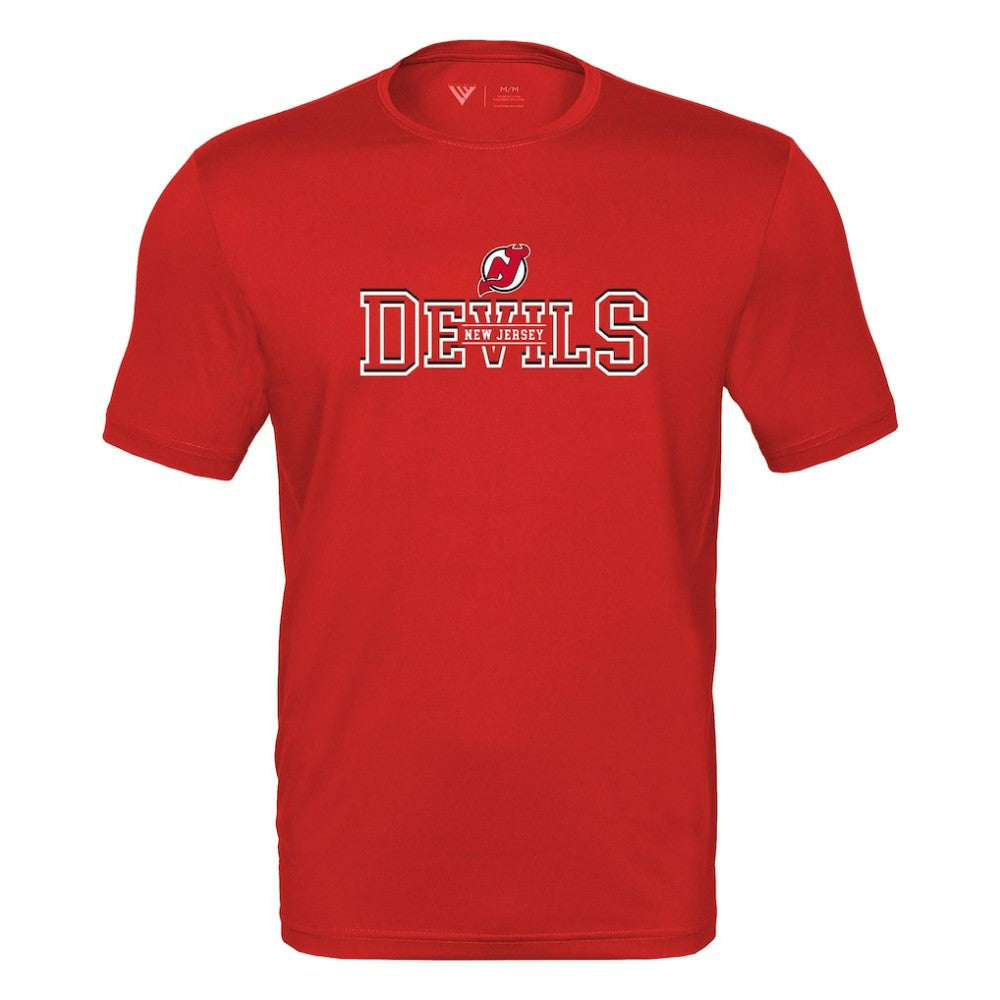 New Jersey Devils Levelwear Anthem Journey Performance T-Shirt - Red - NHL