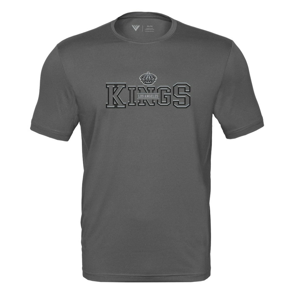 Los Angeles Kings Levelwear Anthem Journey Performance T-Shirt - Charcoal - NHL