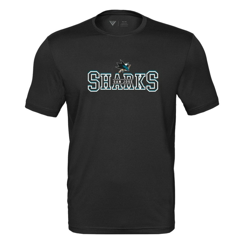 San Jose Sharks Levelwear Anthem Journey Performance T-Shirt - Black - NHL