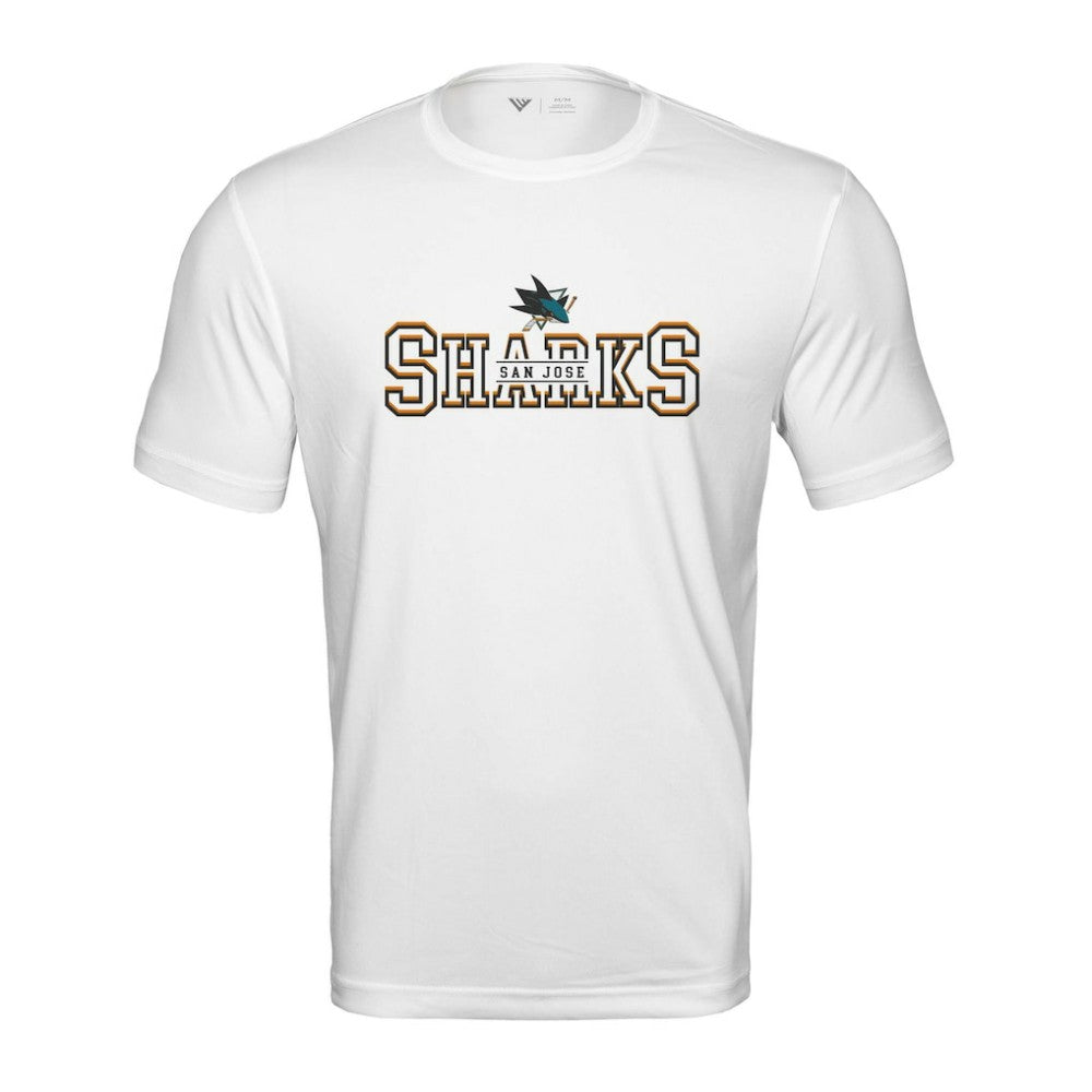 San Jose Sharks Levelwear Anthem Journey Performance T-Shirt - White - NHL
