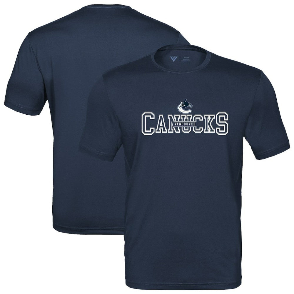 Vancouver Canucks Levelwear Anthem Journey Performance T-Shirt - Navy - NHL