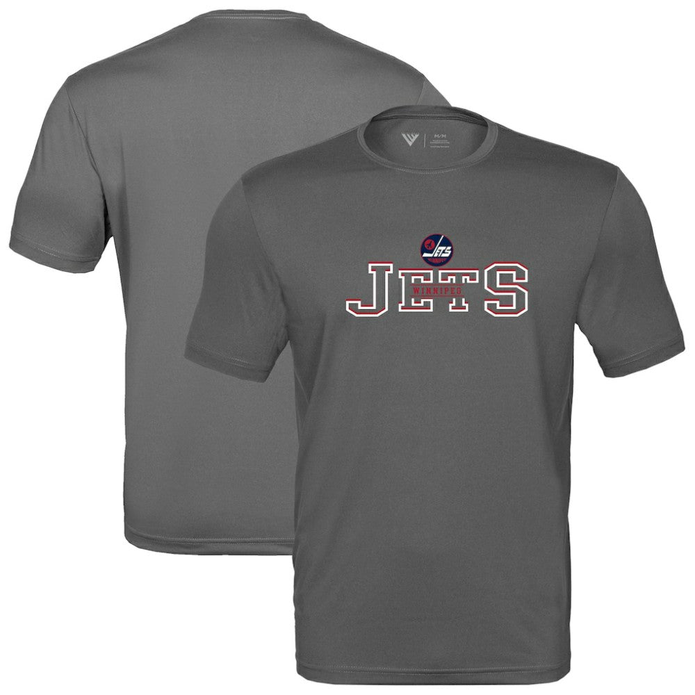 Winnipeg Jets Levelwear Anthem Journey Performance T-Shirt - Charcoal - NHL