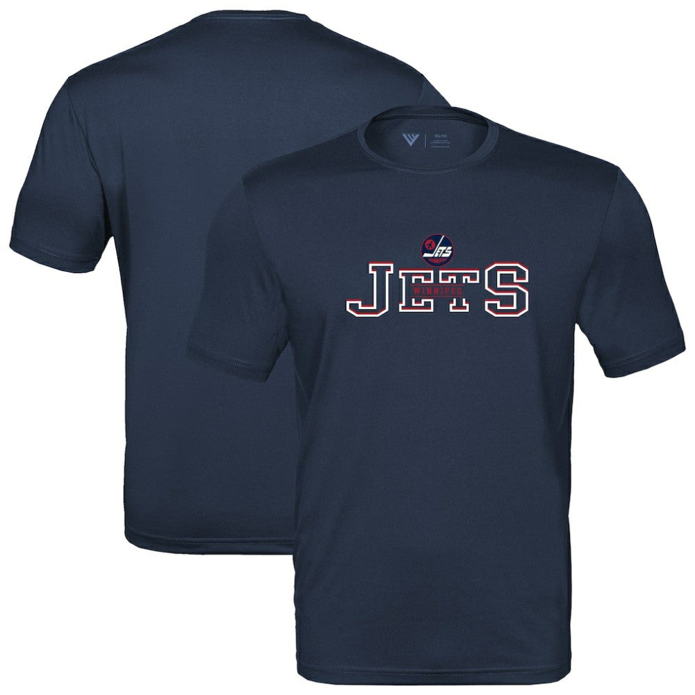Winnipeg Jets Levelwear Anthem Journey Performance T-Shirt - Navy - NHL