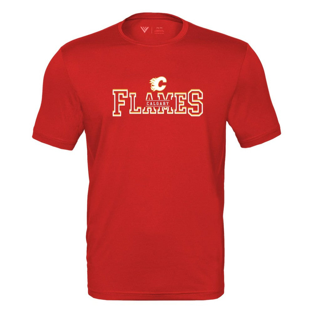 Calgary Flames Levelwear Anthem Journey Performance T-Shirt - Red - NHL