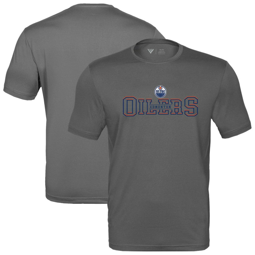 Edmonton Oilers Levelwear Anthem Journey Performance T-Shirt - Charcoal - NHL