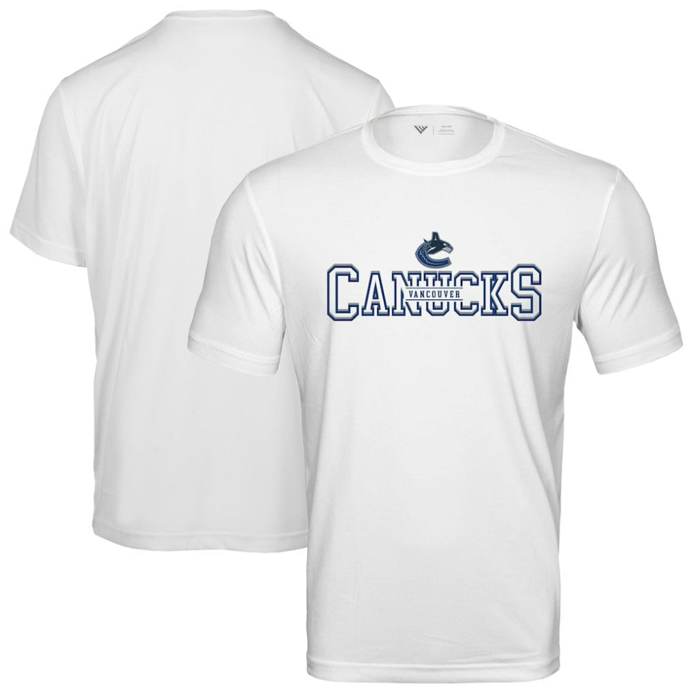 Vancouver Canucks Levelwear Anthem Journey Performance T-Shirt - White - NHL