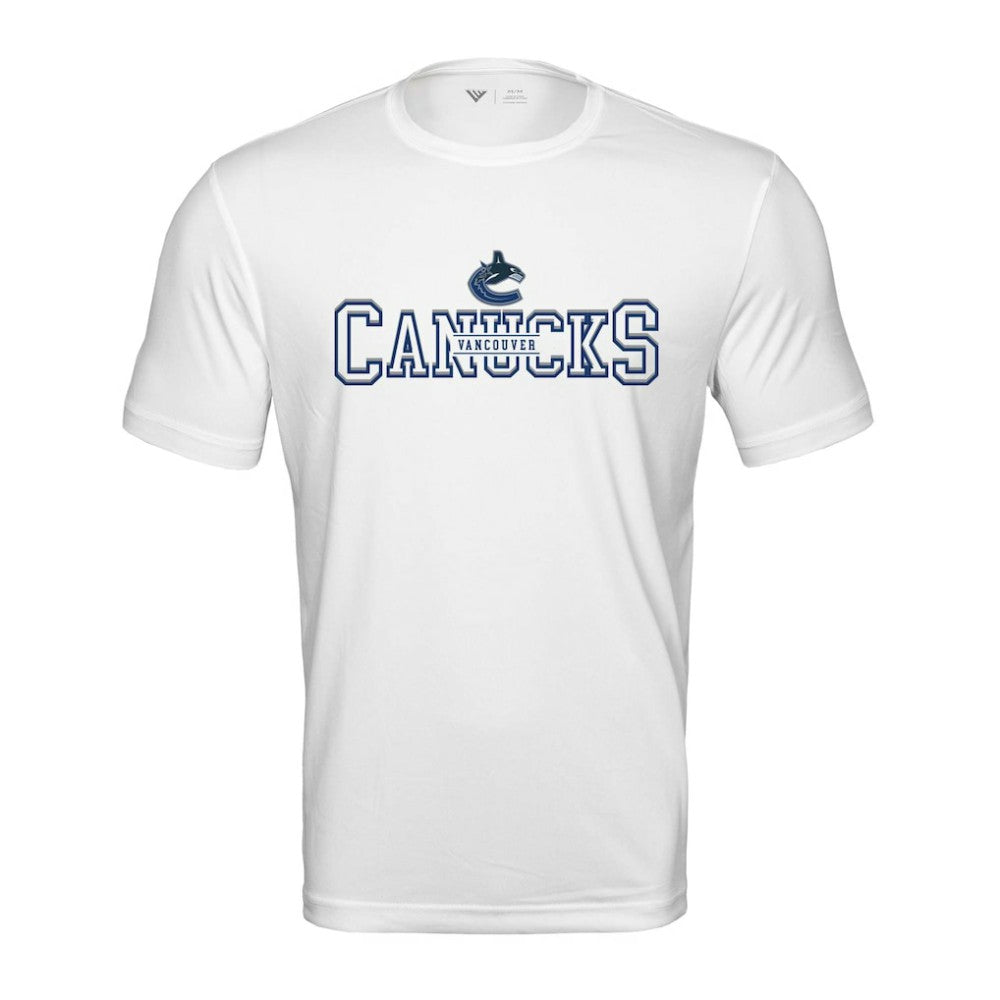 Vancouver Canucks Levelwear Anthem Journey Performance T-Shirt - White - NHL