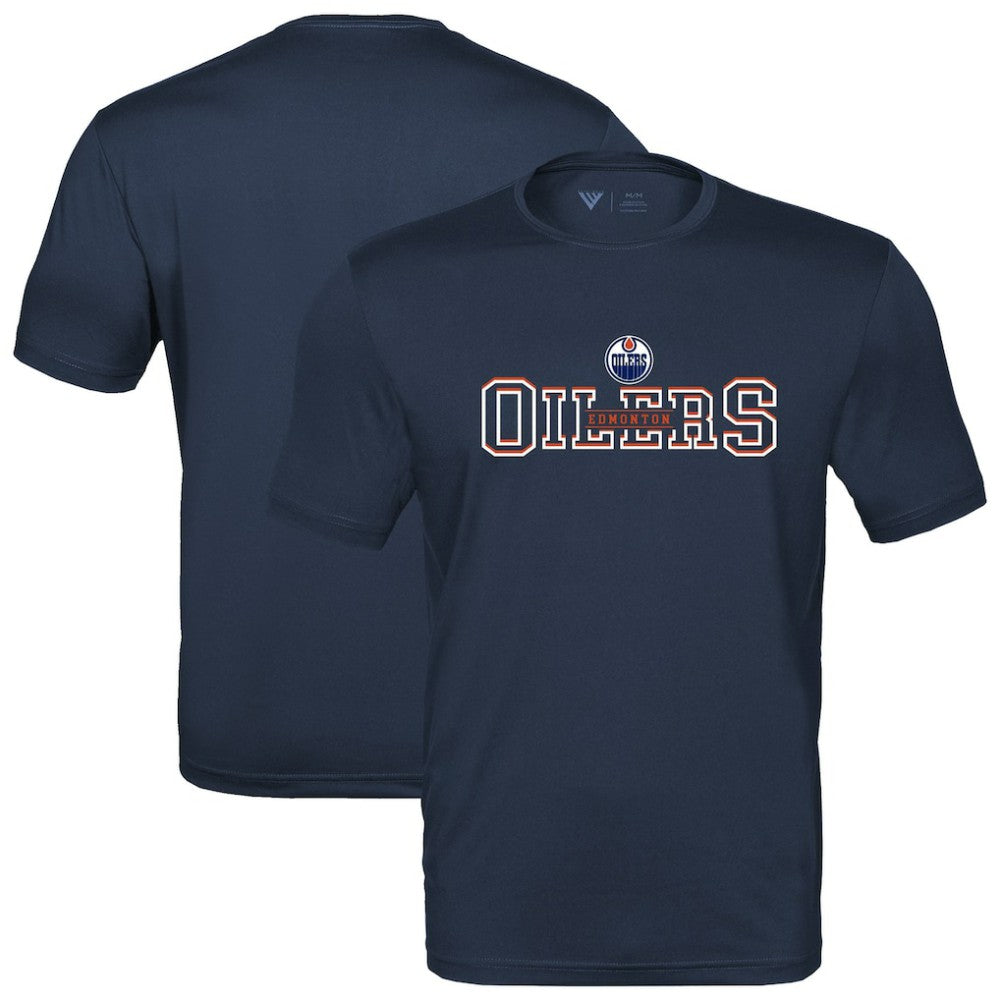 Edmonton Oilers Levelwear Anthem Journey Performance T-Shirt - Navy - NHL