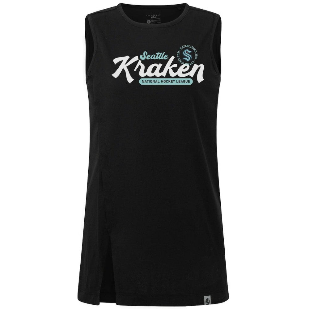 Seattle Kraken Levelwear Women's Influx Monument Tank Top - Black - NHL
