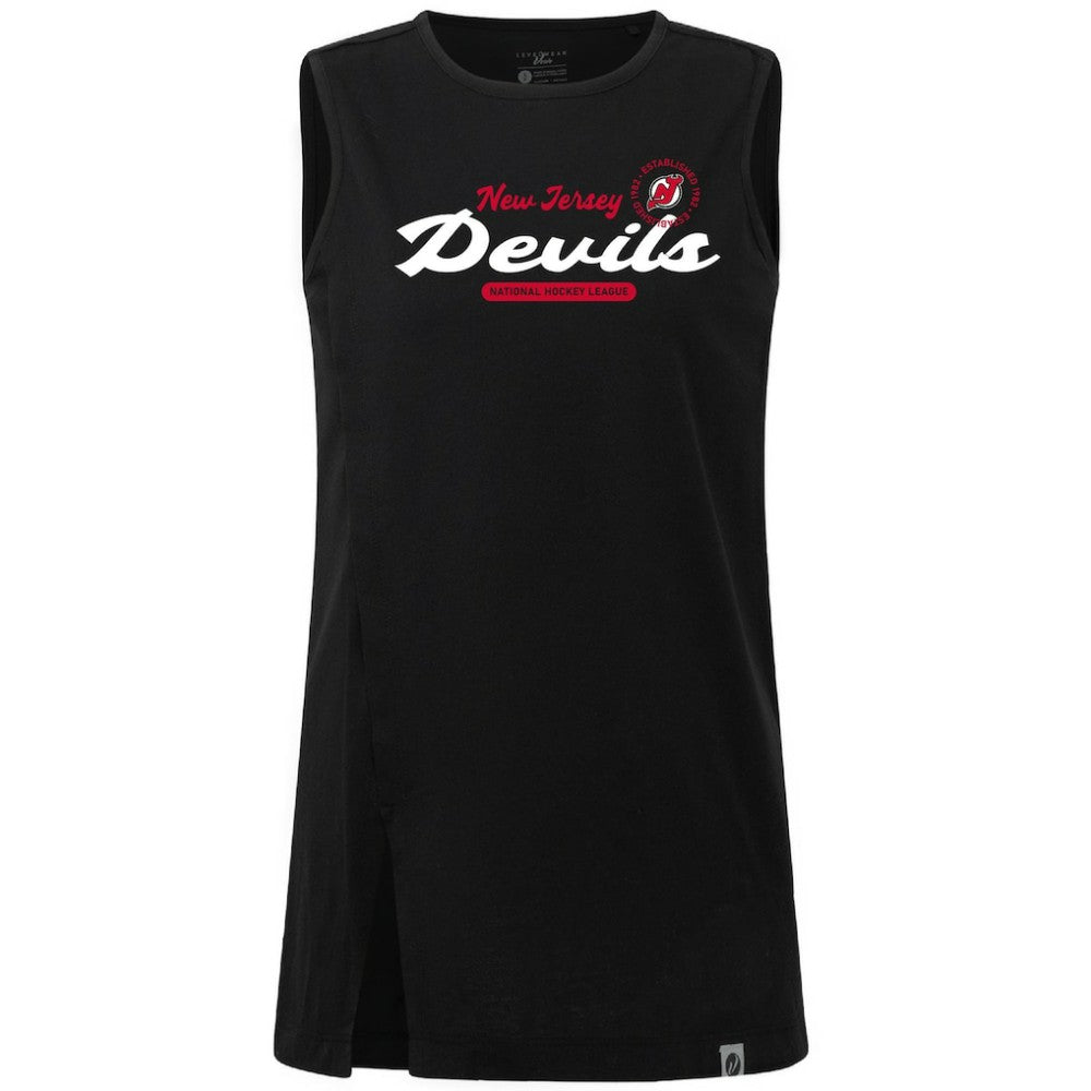 New Jersey Devils Levelwear Women's Influx Monument Tank Top - Black - NHL