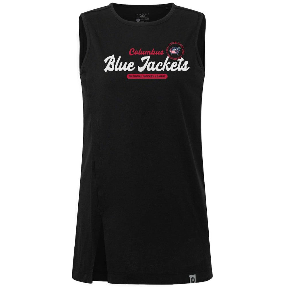 Columbus Blue Jackets Levelwear Women's Influx Monument Tank Top - Black - NHL