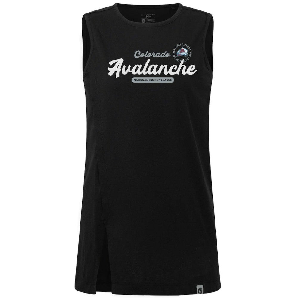 Colorado Avalanche Levelwear Women's Influx Monument Tank Top - Black - NHL