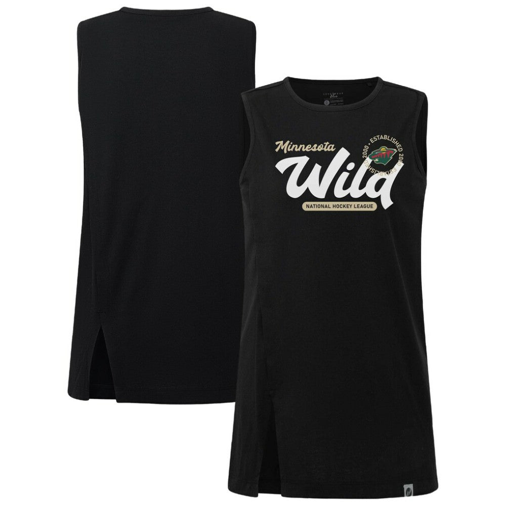 Minnesota Wild Levelwear Women's Influx Monument Tank Top - Black - NHL