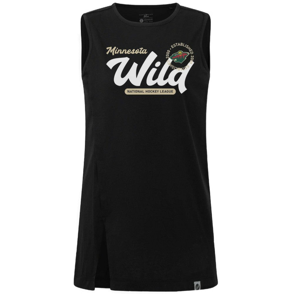 Minnesota Wild Levelwear Women's Influx Monument Tank Top - Black - NHL