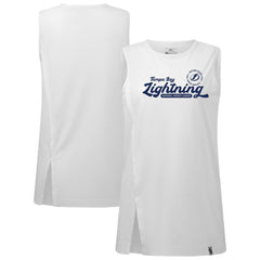 Tampa Bay Lightning Levelwear Women's Influx Monument Tank Top - White - NHL