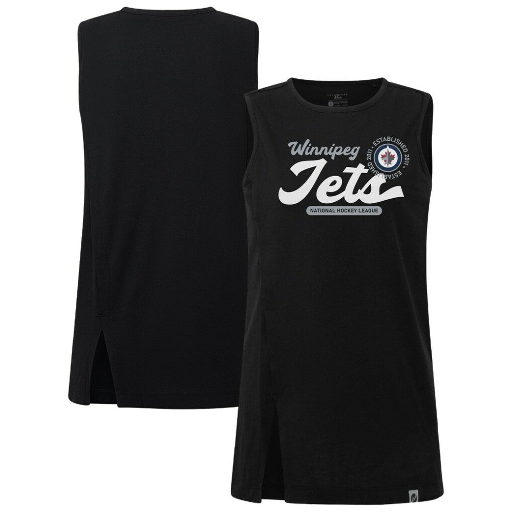 Winnipeg Jets Levelwear Women's Influx Monument Tank Top - Black - NHL