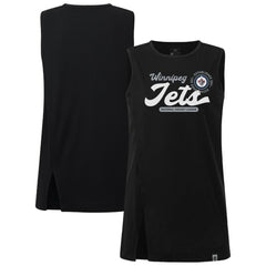 Winnipeg Jets Levelwear Women's Influx Monument Tank Top - Black - NHL