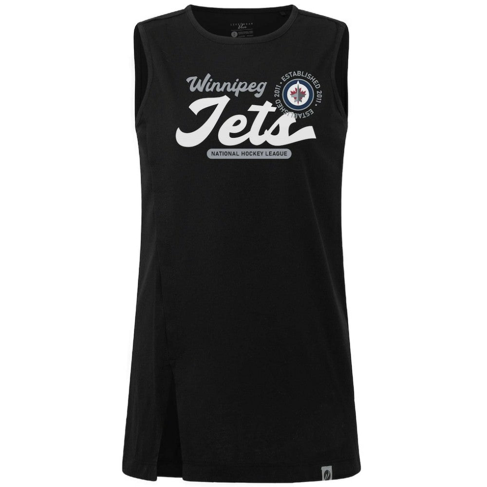 Winnipeg Jets Levelwear Women's Influx Monument Tank Top - Black - NHL