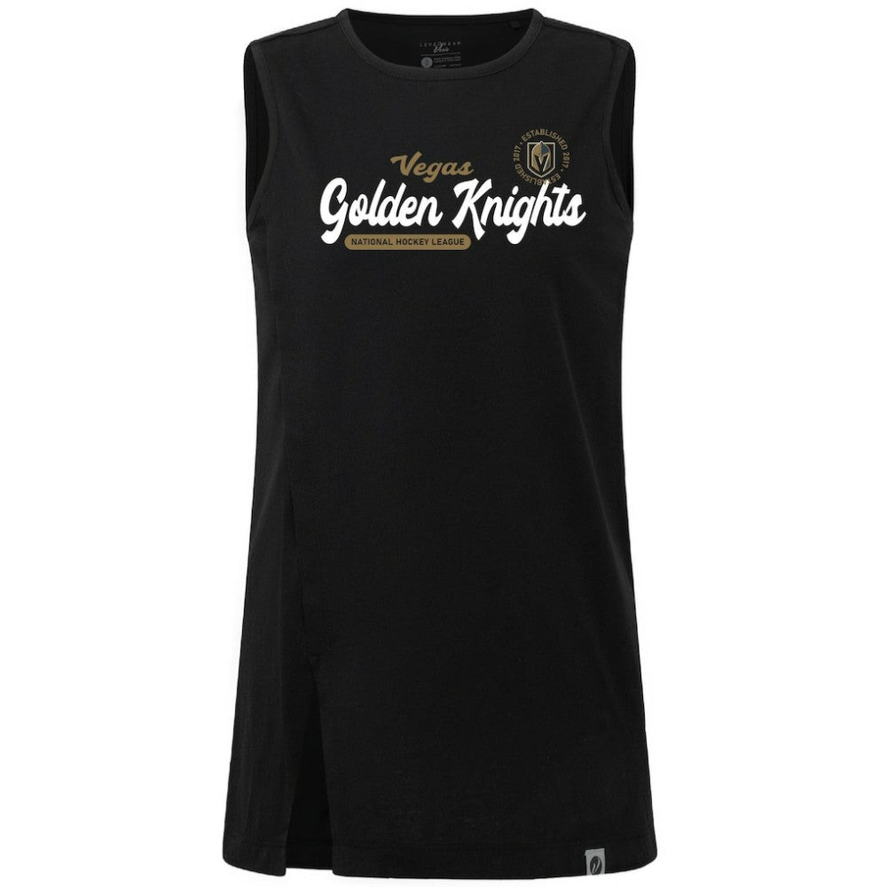 Vegas Golden Knights Levelwear Women's Influx Monument Tank Top - Black - NHL