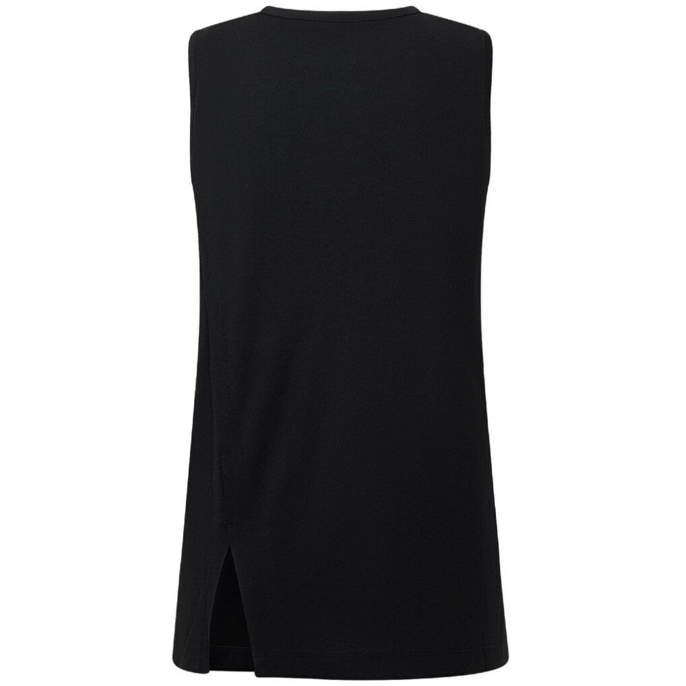 Edmonton Oilers Levelwear Women's Influx Monument Tank Top - Black - NHL