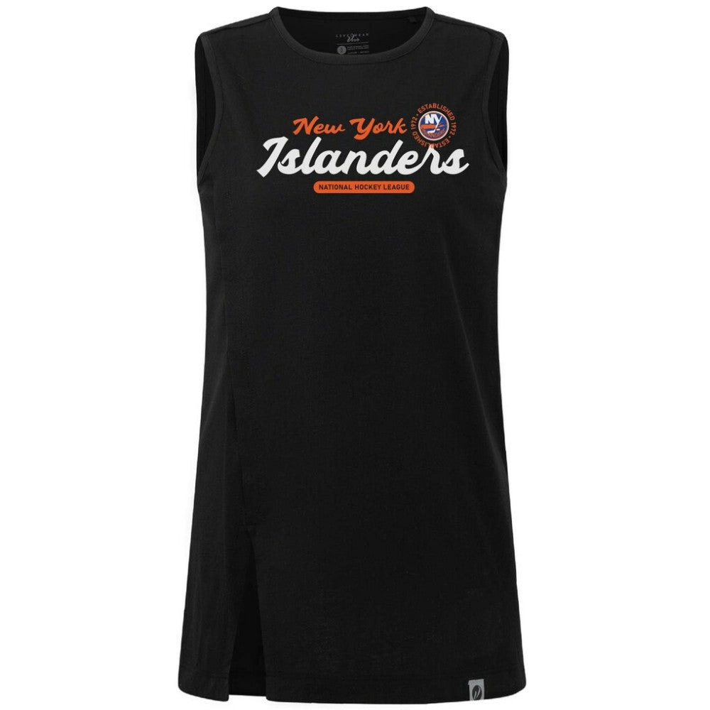 New York Islanders Levelwear Women's Influx Monument Tank Top - Black - NHL
